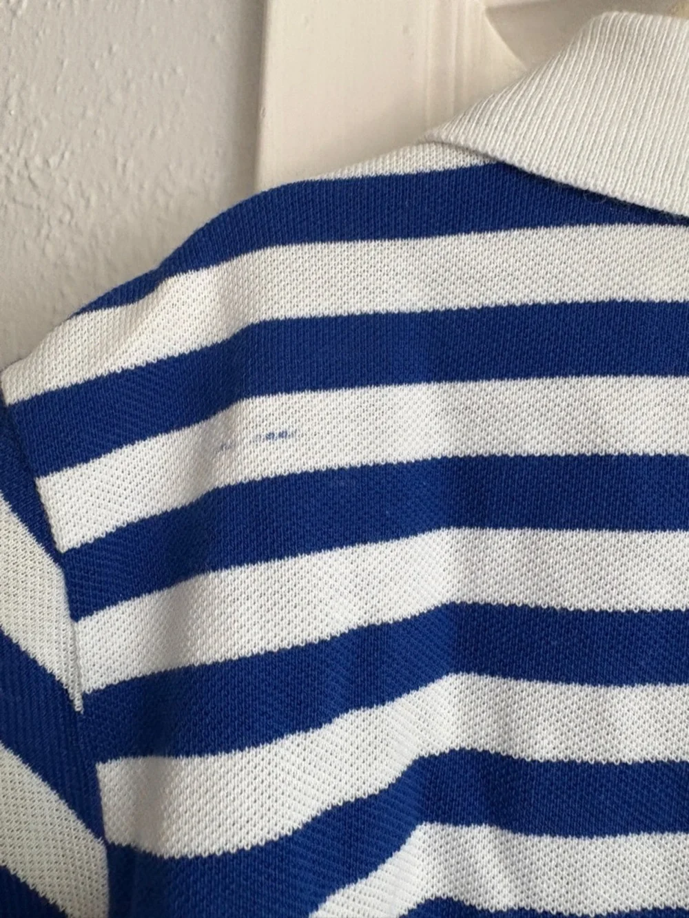 Polo by Ralph Lauren (new with flaws) Blue & White Striped Polo Shirt